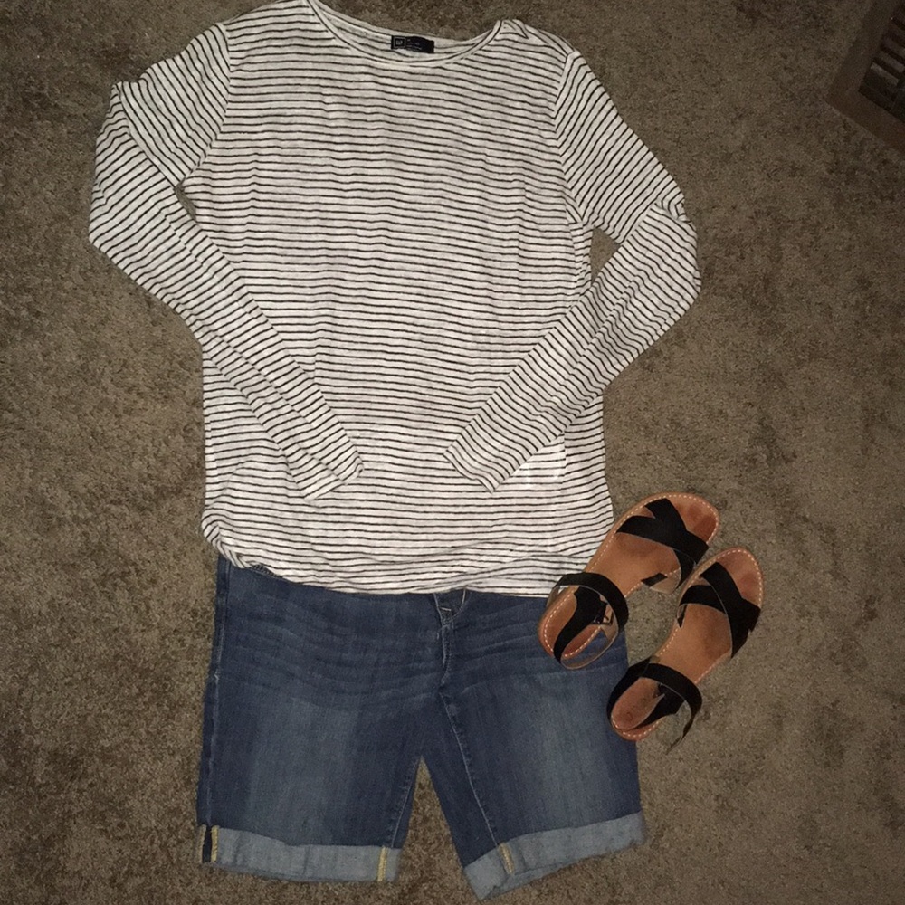 GAP Long sleeve linen tee